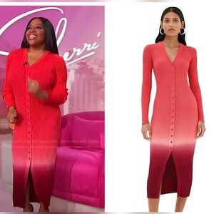 STAUD Shoko Ombre Sweater Dress